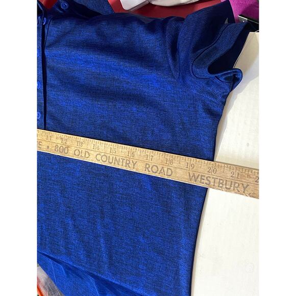Nike Golf Dri-FIT Women’s Polo Blue Short Sleeve Size Large Waterstone Financial - Picture 4 of 9